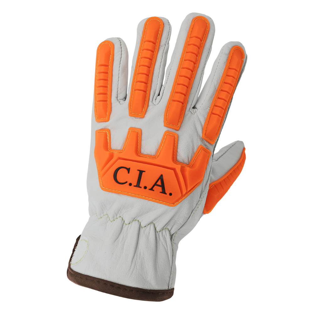 Global Glove High-Visibility Water-Resistant Leather Driver Gloves from GME Supply